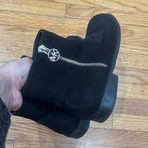 Michael Kors Black Leather logo Detail MK